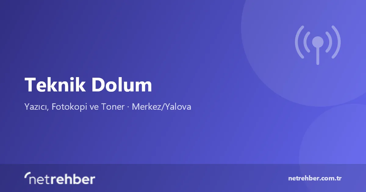 Teknik Dolum kapak görseli
