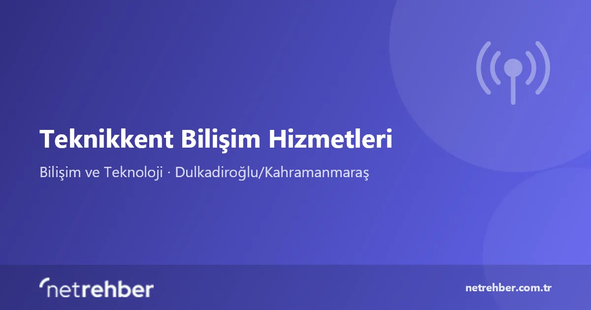 Teknikkent Bilişim Hizmetleri kapak görseli