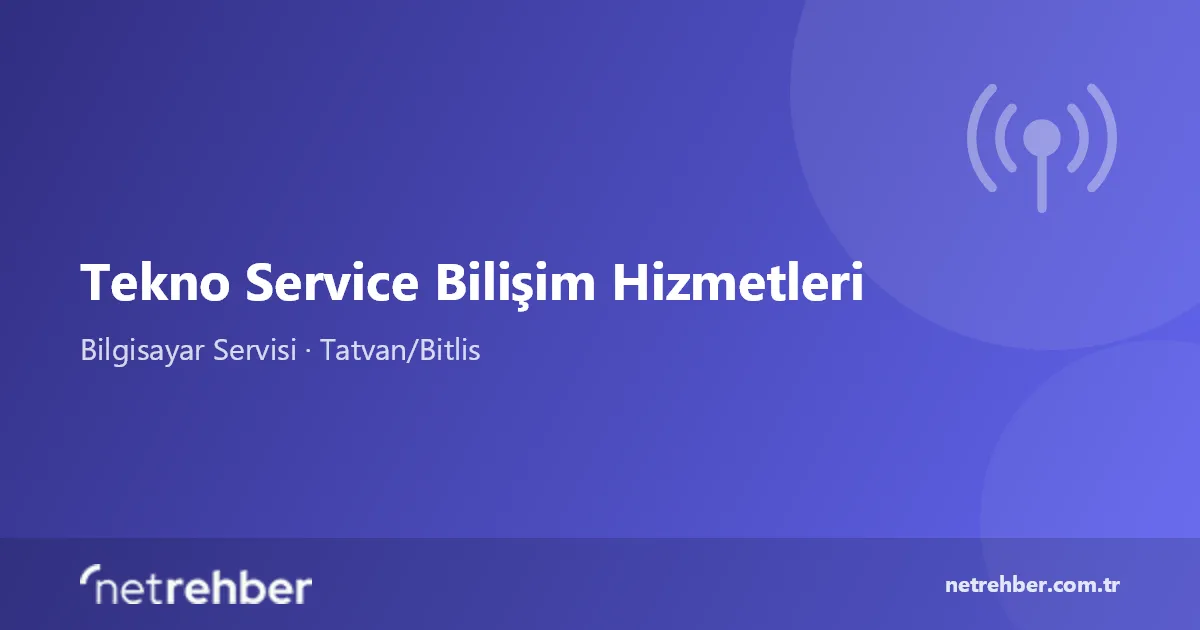 Tekno Service Bilişim Hizmetleri kapak görseli