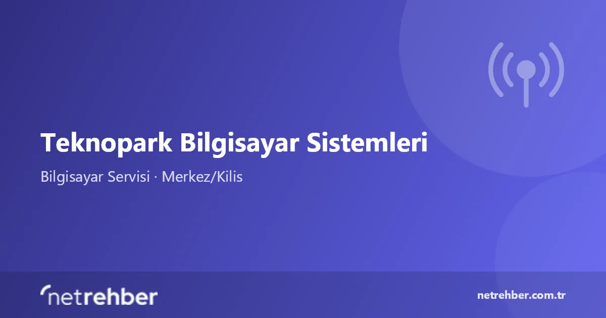 Teknopark Bilgisayar Sistemleri kapak görseli