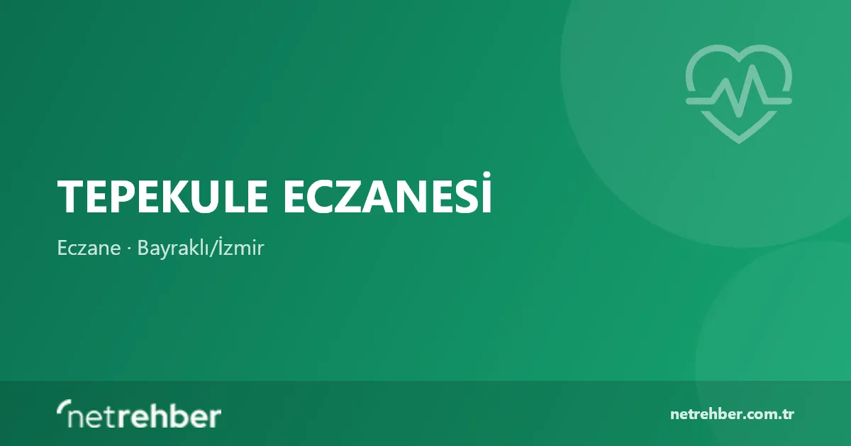 Tepekule Eczanesi kapak görseli