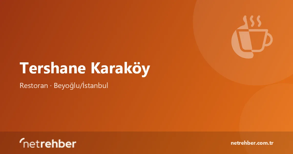 Tershane Karaköy kapak görseli