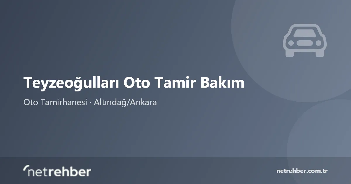 Teyzeoğulları Oto Tamir Bakım kapak görseli