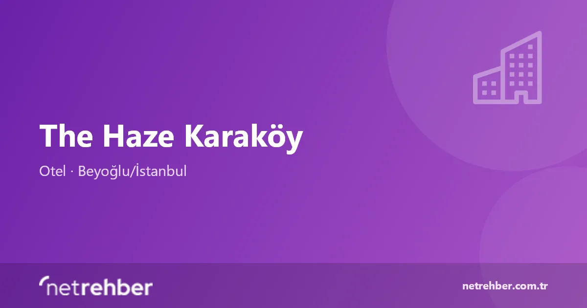 The Haze Karaköy kapak görseli