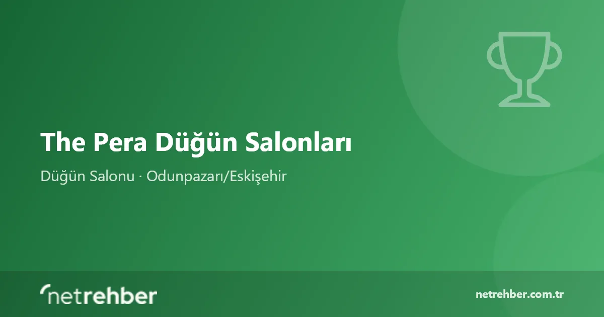 The Pera Düğün Salonları kapak görseli