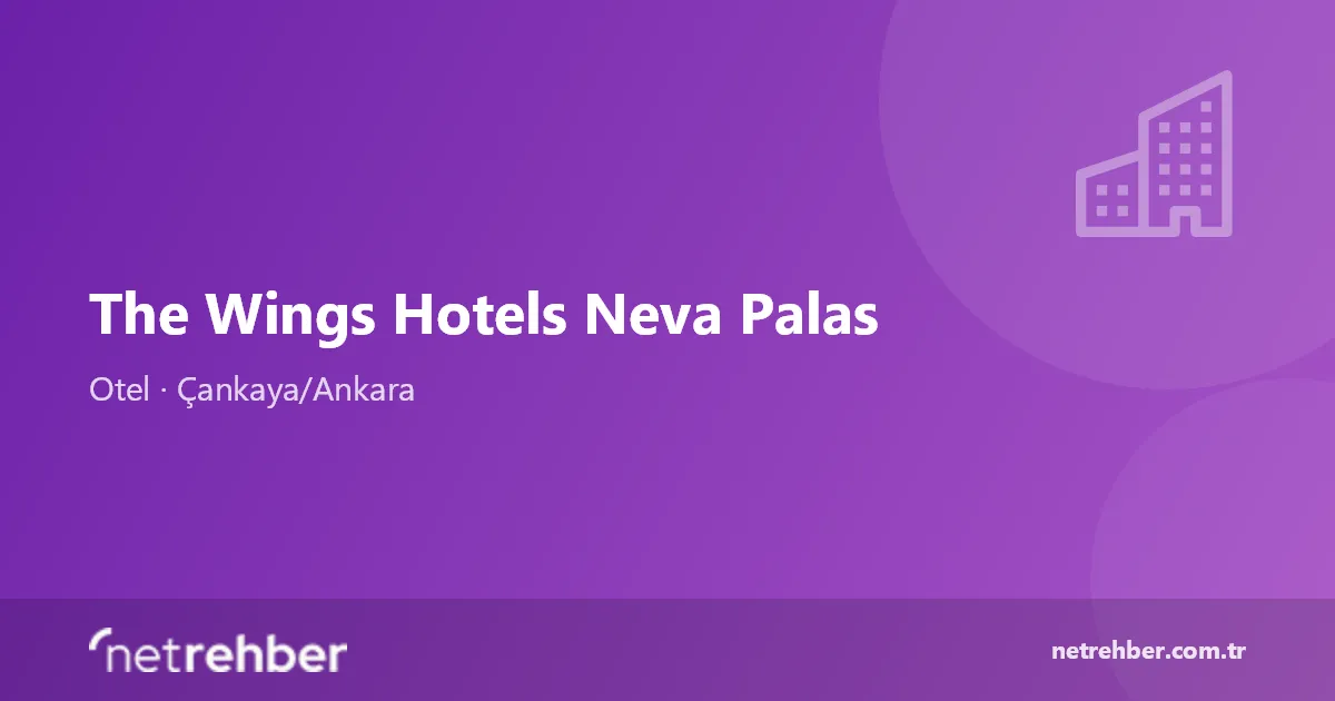 The Wings Hotels Neva Palas kapak görseli