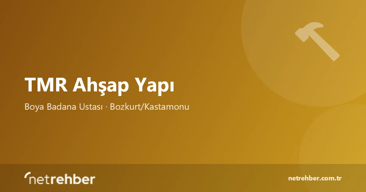 TMR Ahşap Yapı kapak görseli