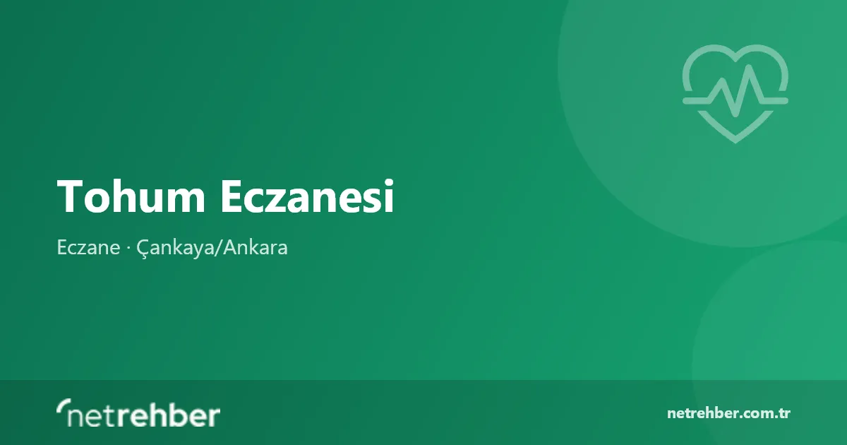 Tohum Eczanesi kapak görseli