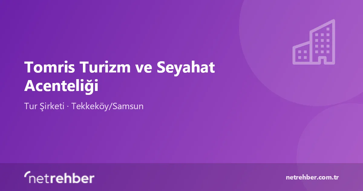 Tomris Turizm ve Seyahat Acenteliği kapak görseli