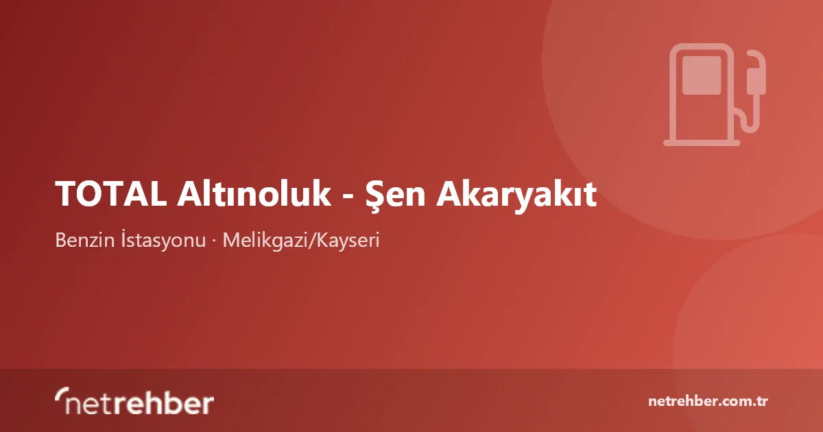 TOTAL Altınoluk - Şen Akaryakıt kapak görseli