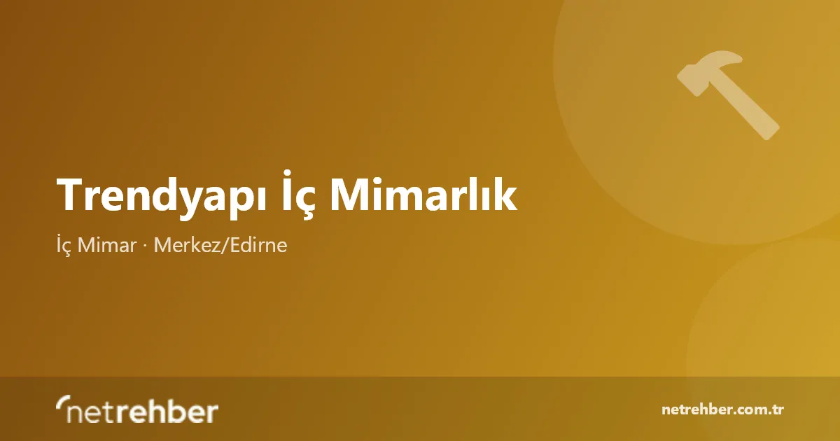 Trendyapı İç Mimarlık kapak görseli