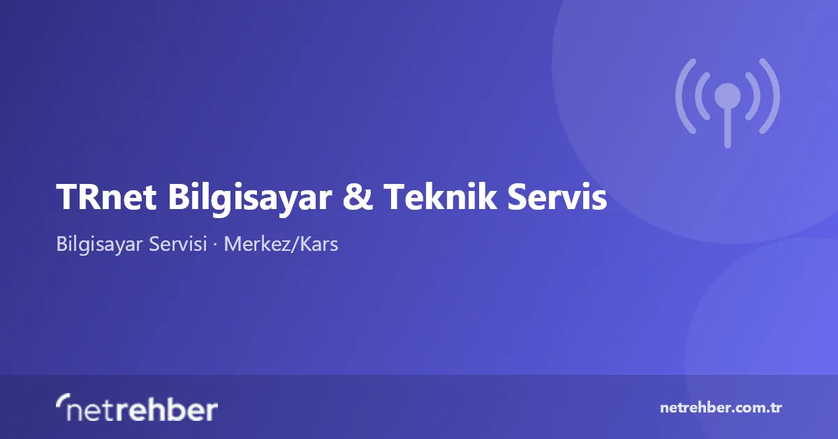 TRnet Bilgisayar & Teknik Servis kapak görseli