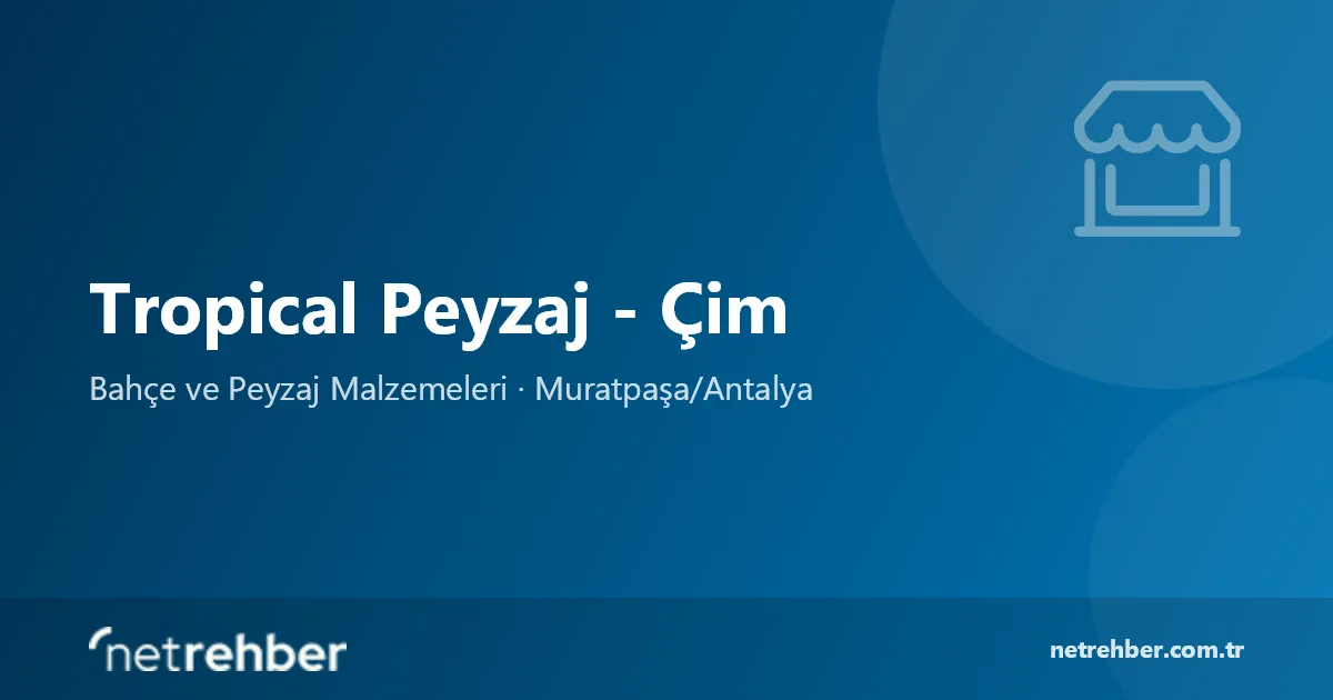 Tropical Peyzaj - Çim kapak görseli