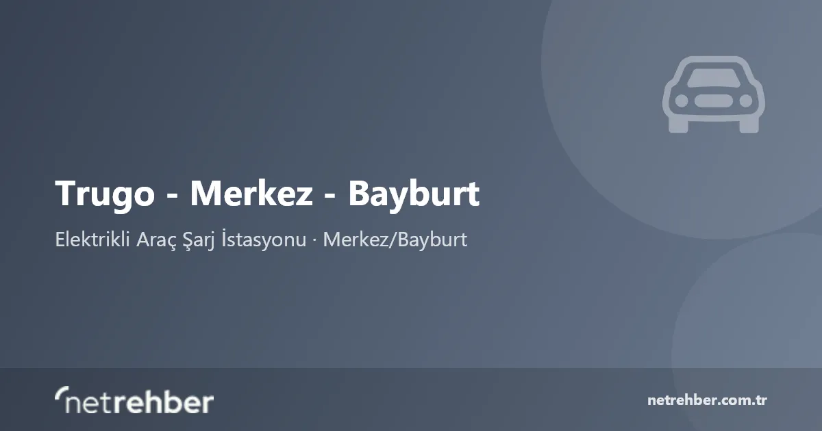 Trugo - Merkez - Bayburt kapak görseli