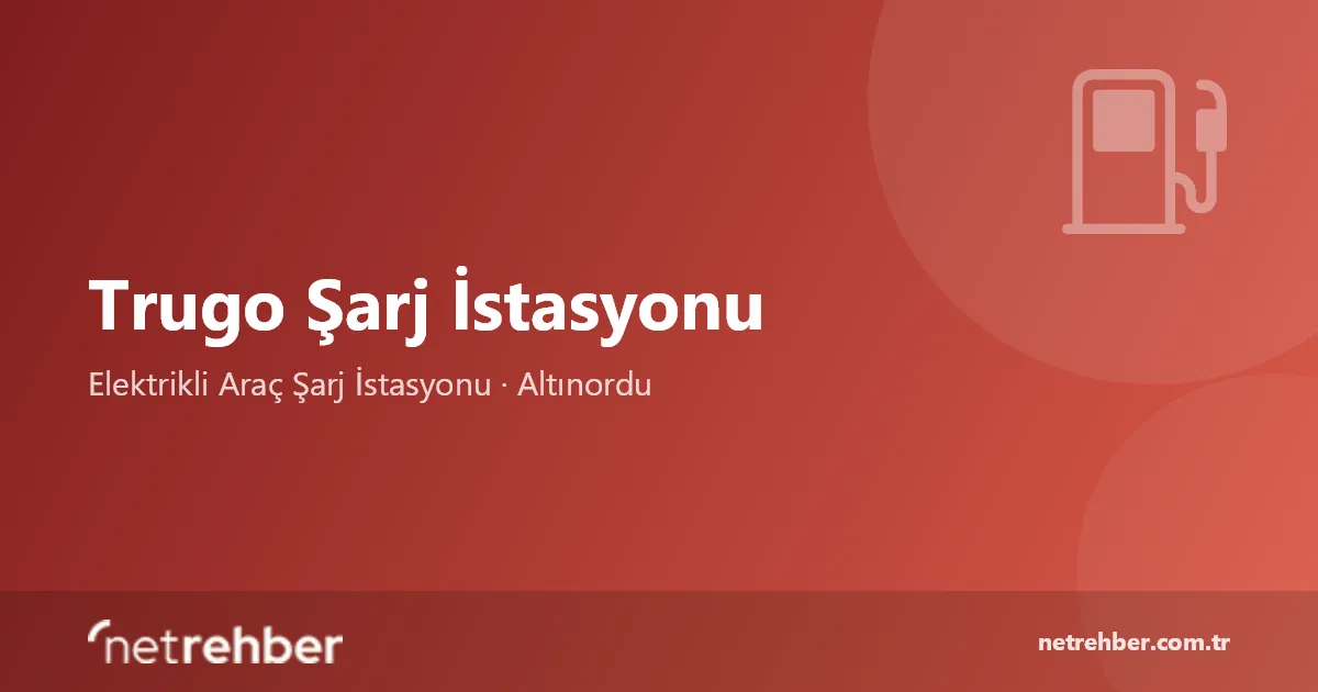 Trugo Şarj İstasyonu kapak görseli