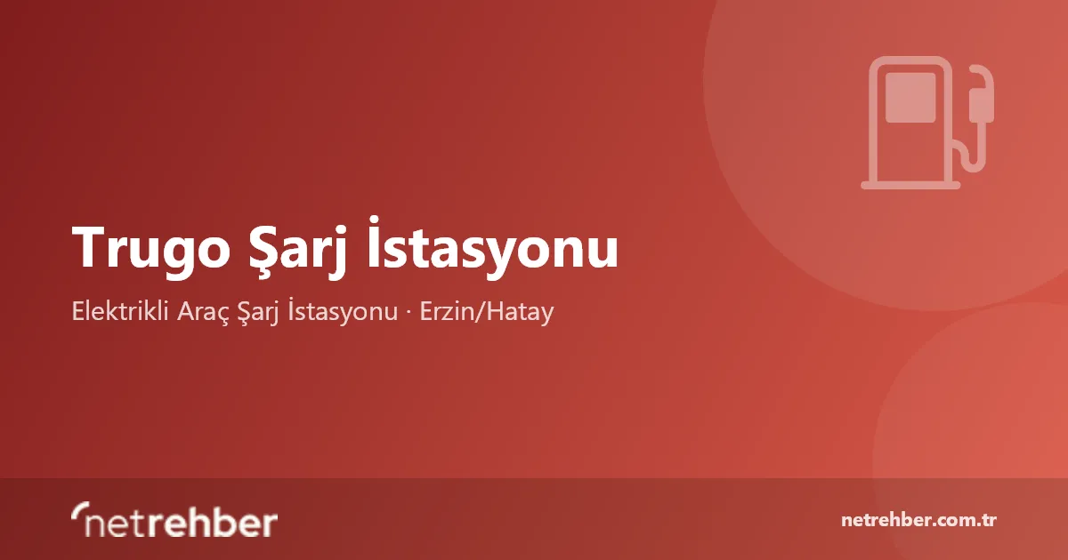 Trugo Şarj İstasyonu kapak görseli