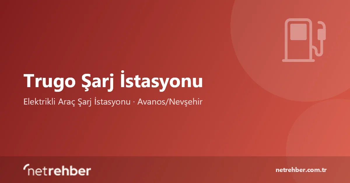 Trugo Şarj İstasyonu kapak görseli