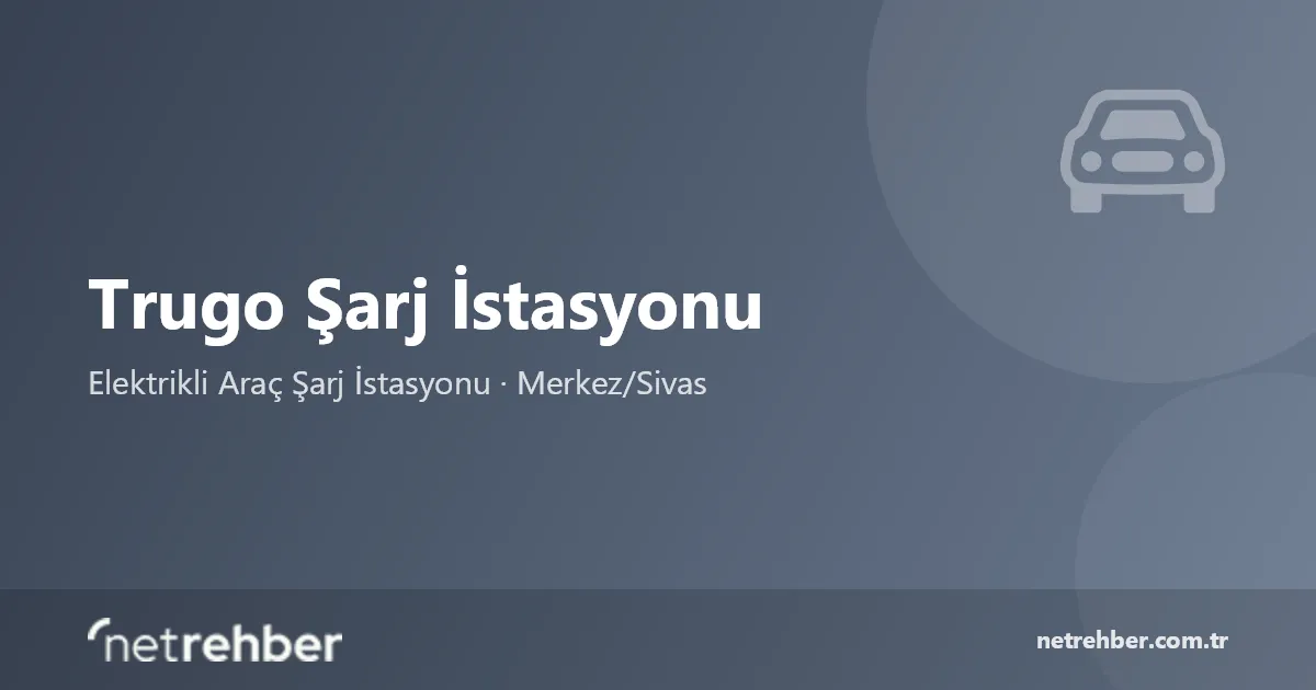 Trugo Şarj İstasyonu kapak görseli