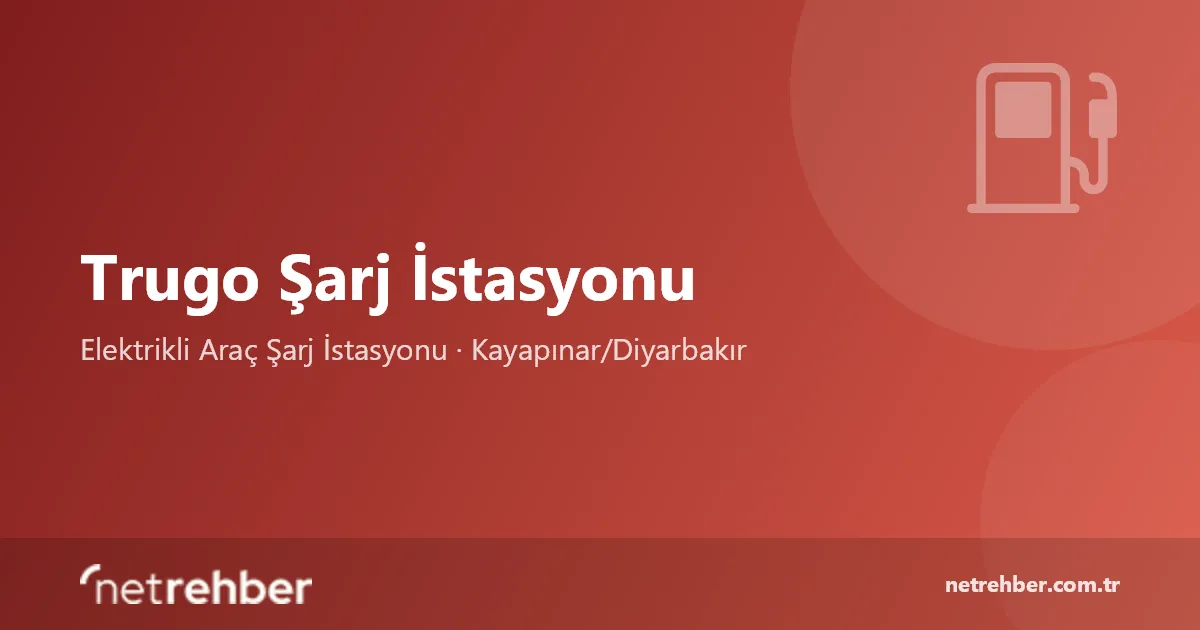 Trugo Şarj İstasyonu kapak görseli