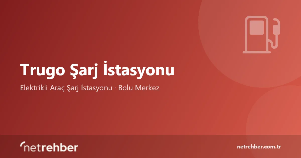 Trugo Şarj İstasyonu kapak görseli