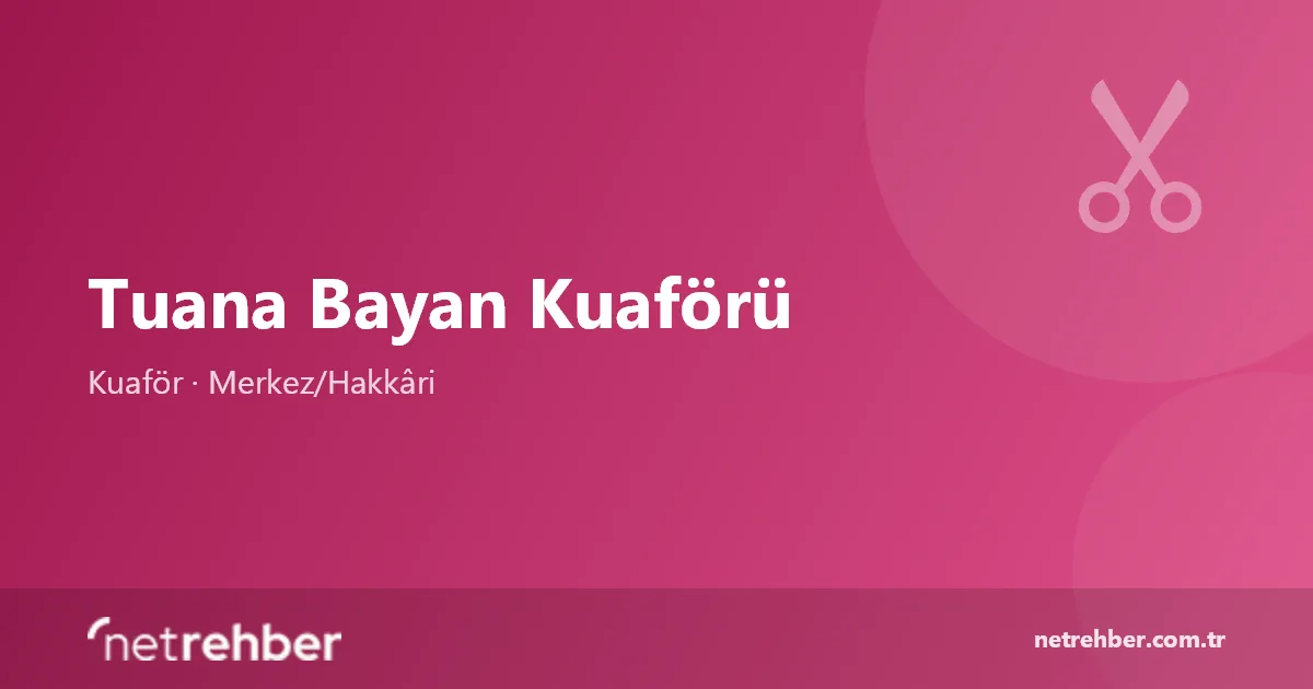 Tuana Bayan Kuaförü kapak görseli