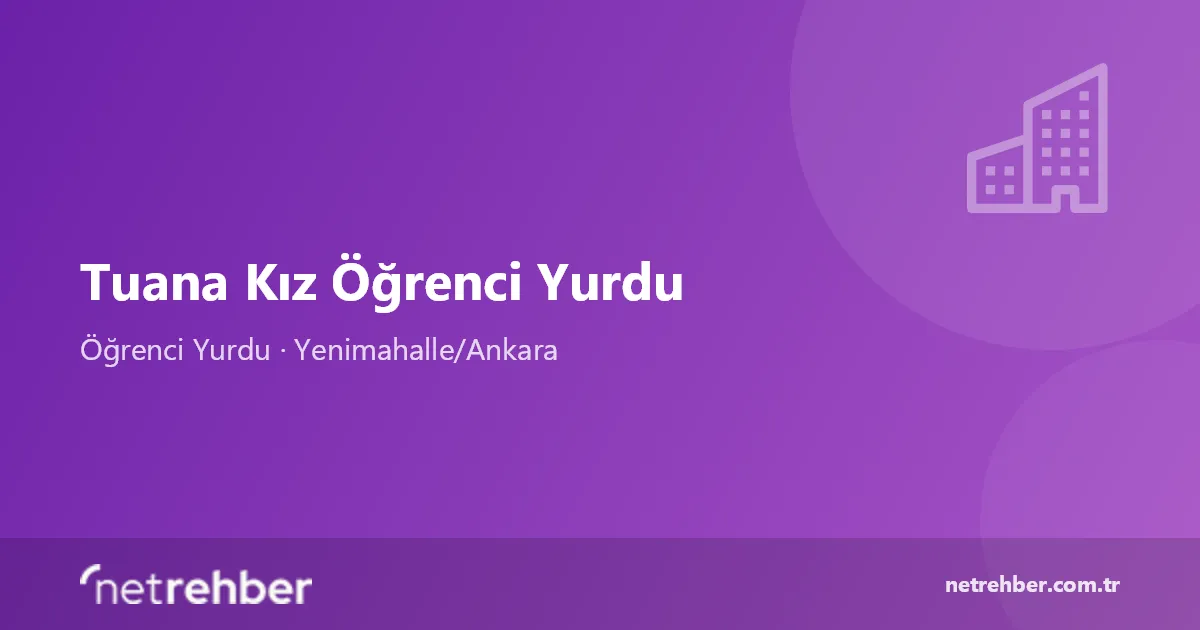 Tuana Kız Öğrenci Yurdu kapak görseli