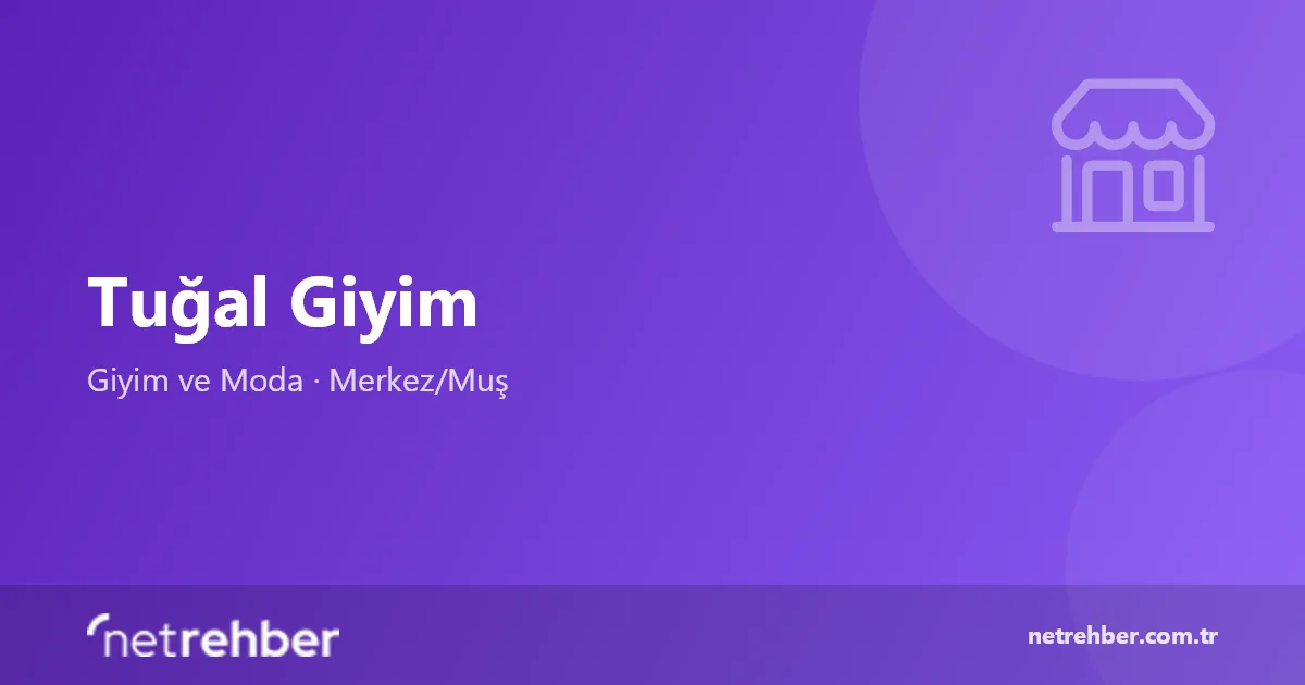 Tuğal Giyim kapak görseli