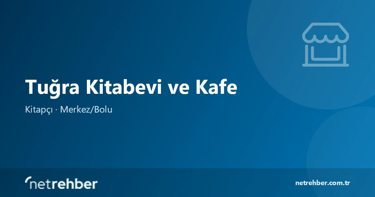 Tuğra Kitabevi ve Kafe kapak görseli