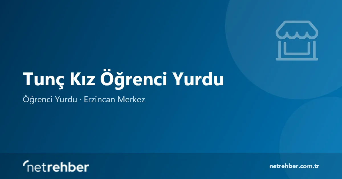 Tunç Kız Öğrenci Yurdu kapak görseli