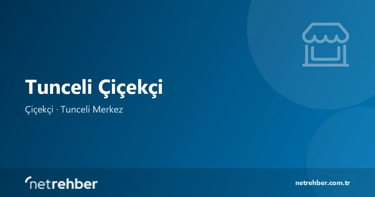 Tunceli Çiçekçi kapak görseli