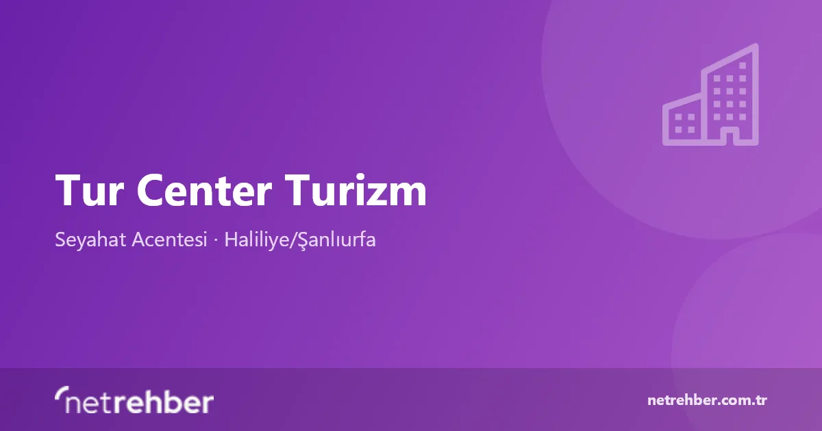 Tur Center Turizm kapak görseli