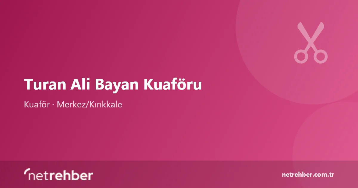 Turan Ali Bayan Kuaföru kapak görseli