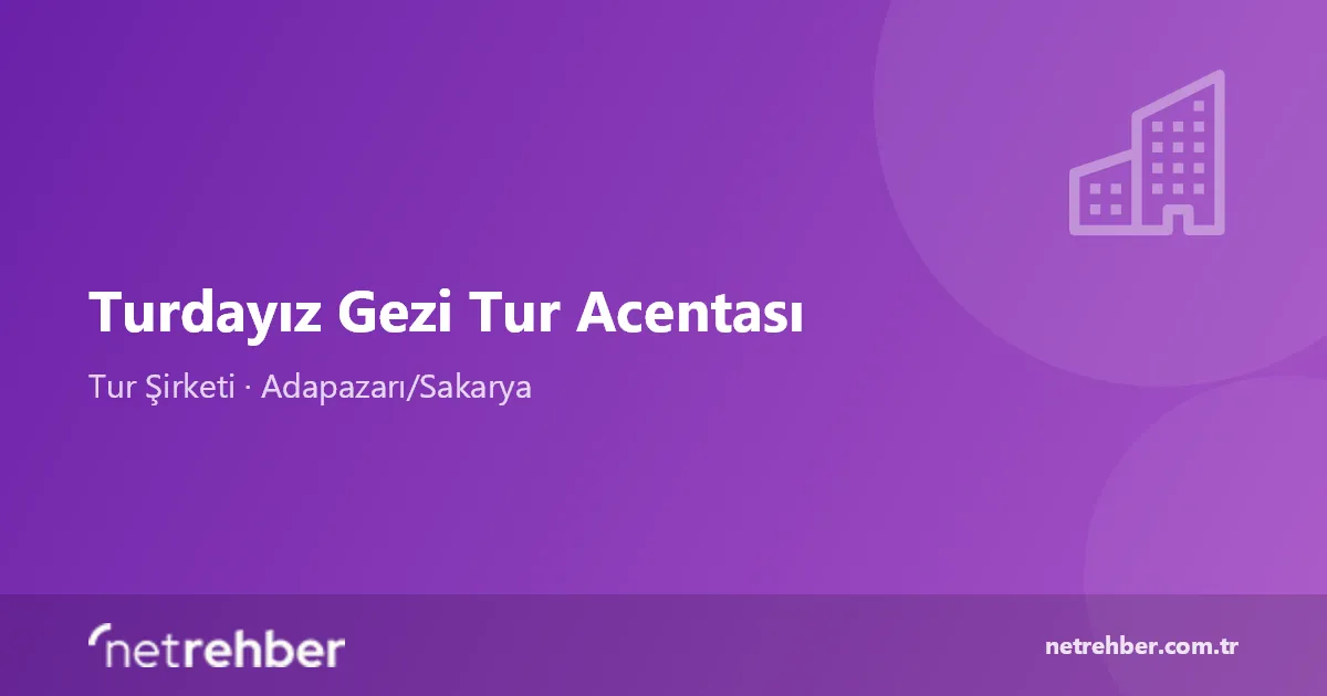 Turdayız Gezi Tur Acentası kapak görseli