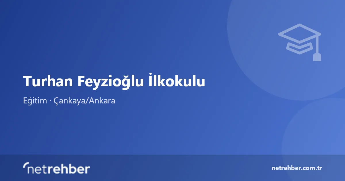Turhan Feyzioğlu İlkokulu kapak görseli