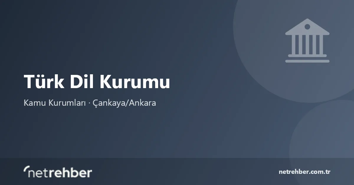 Türk Dil Kurumu kapak görseli