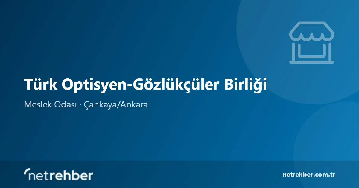 Türk Optisyen-Gözlükçüler Birliği kapak görseli
