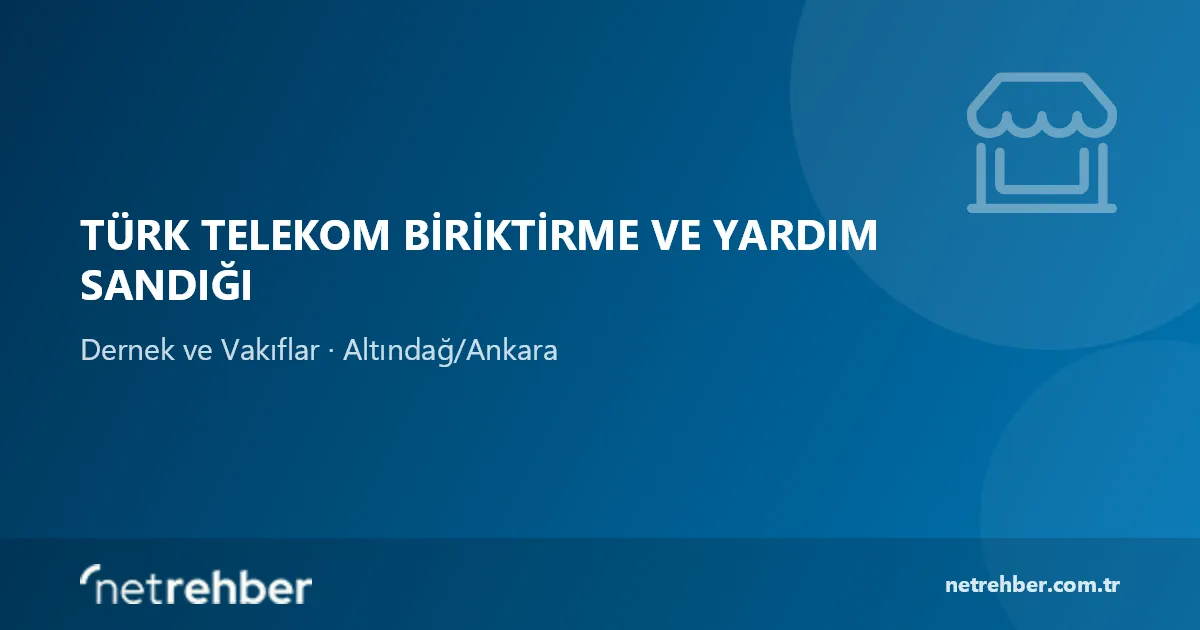 Türk Telekom Biriktirme ve Yardım Sandığı kapak görseli