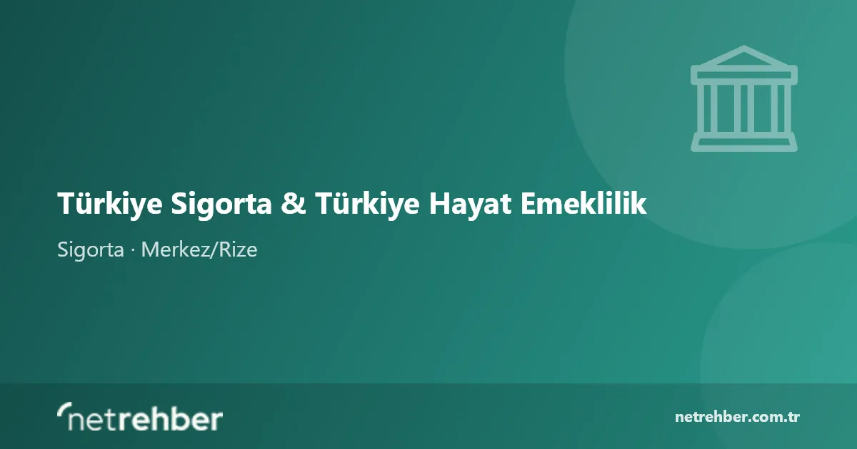 Türkiye Sigorta & Türkiye Hayat Emeklilik kapak görseli