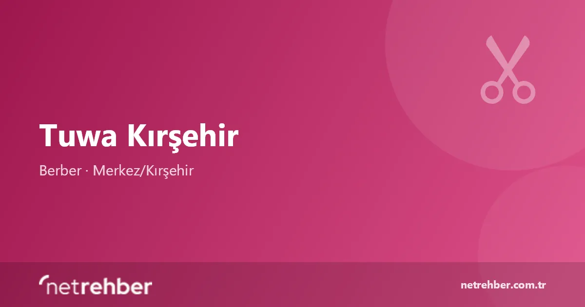 Tuwa Kırşehir kapak görseli