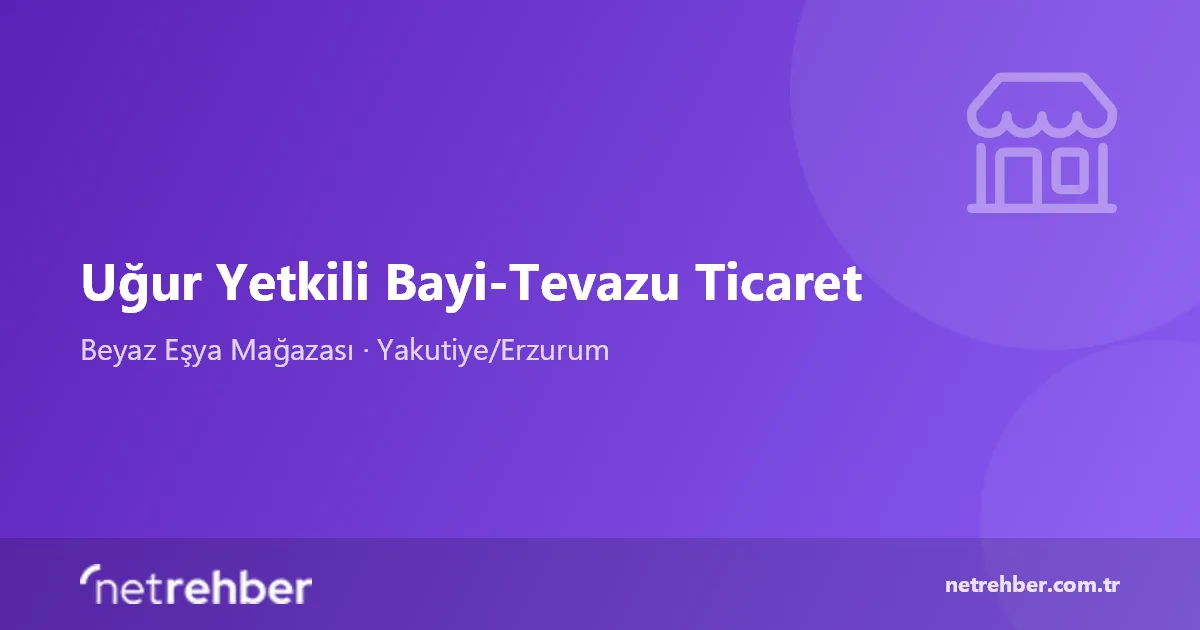 Uğur Yetkili Bayi-Tevazu Ticaret kapak görseli