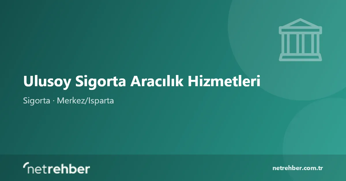 Ulusoy Sigorta Aracılık Hizmetleri kapak görseli