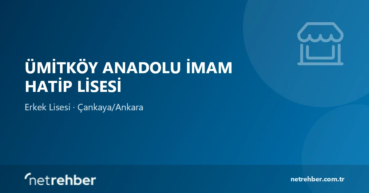 Ümitköy Anadolu İmam Hatip Lisesi kapak görseli