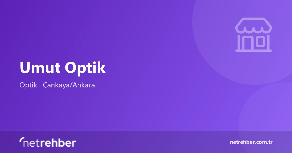Umut Optik kapak görseli