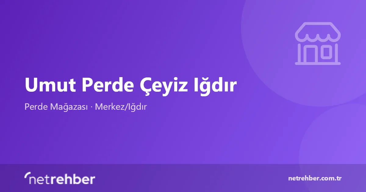 Umut Perde Çeyiz Iğdır kapak görseli