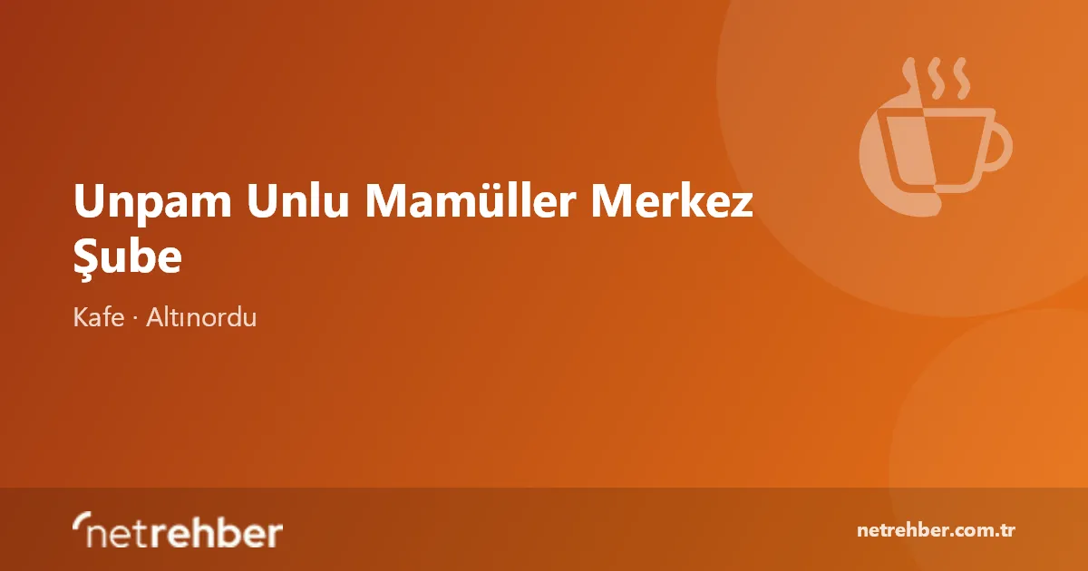 Unpam Unlu Mamüller Merkez Şube kapak görseli