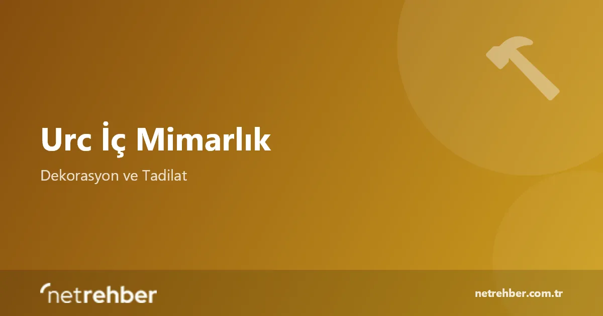 Urc İç Mimarlık kapak görseli