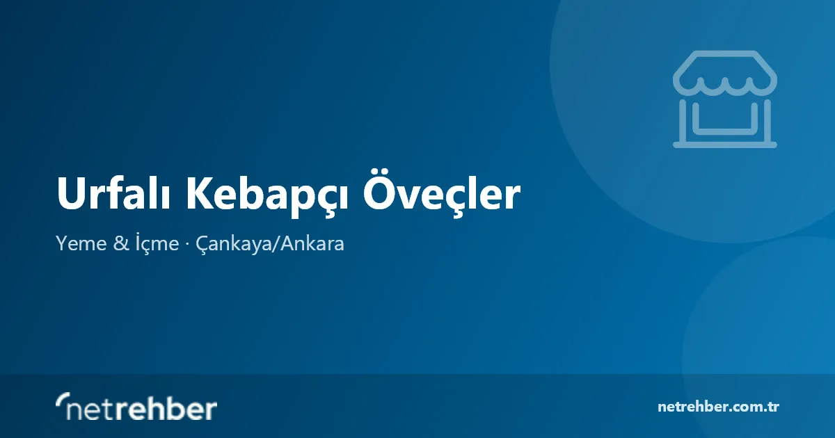 Urfalı Kebapçı Öveçler kapak görseli
