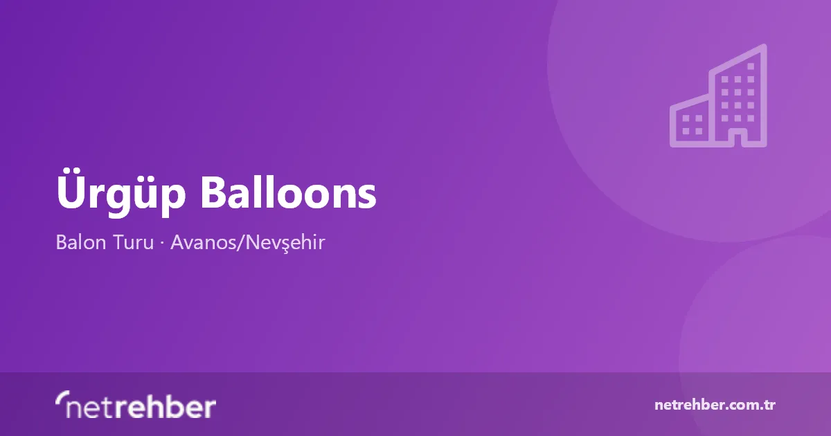 Ürgüp Balloons kapak görseli