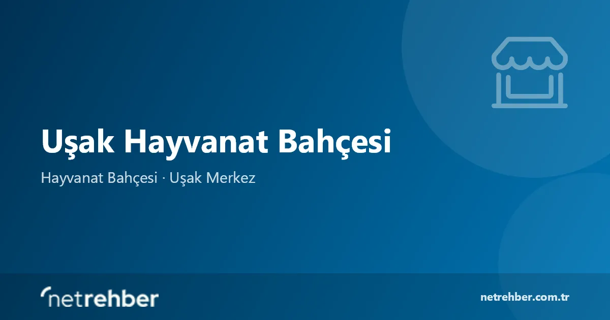 Uşak Hayvanat Bahçesi kapak görseli