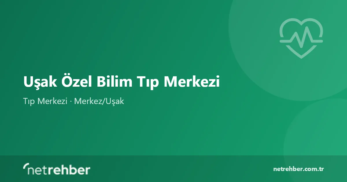 Uşak Özel Bilim Tıp Merkezi kapak görseli
